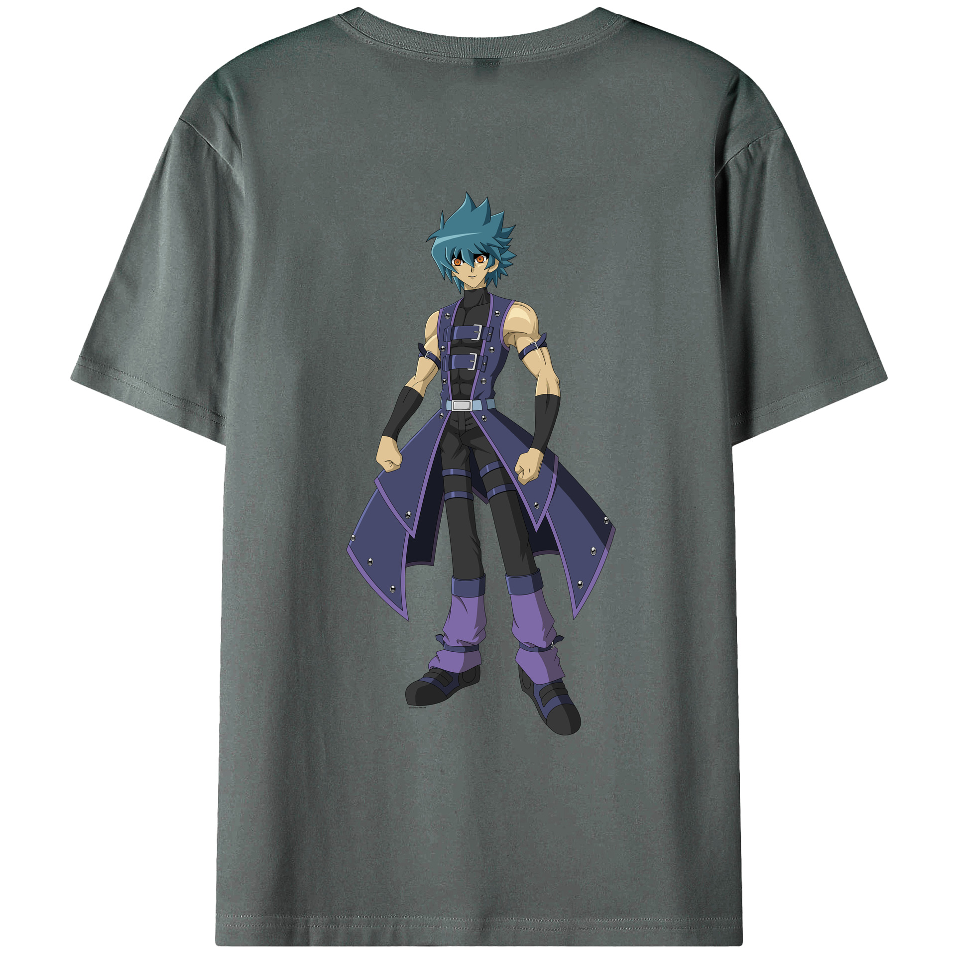 （画像用） 遊☆戯☆王 Yu-Gi-Oh! 綿100％ メンズ半袖Tシャツ（バックプリント） 通気性